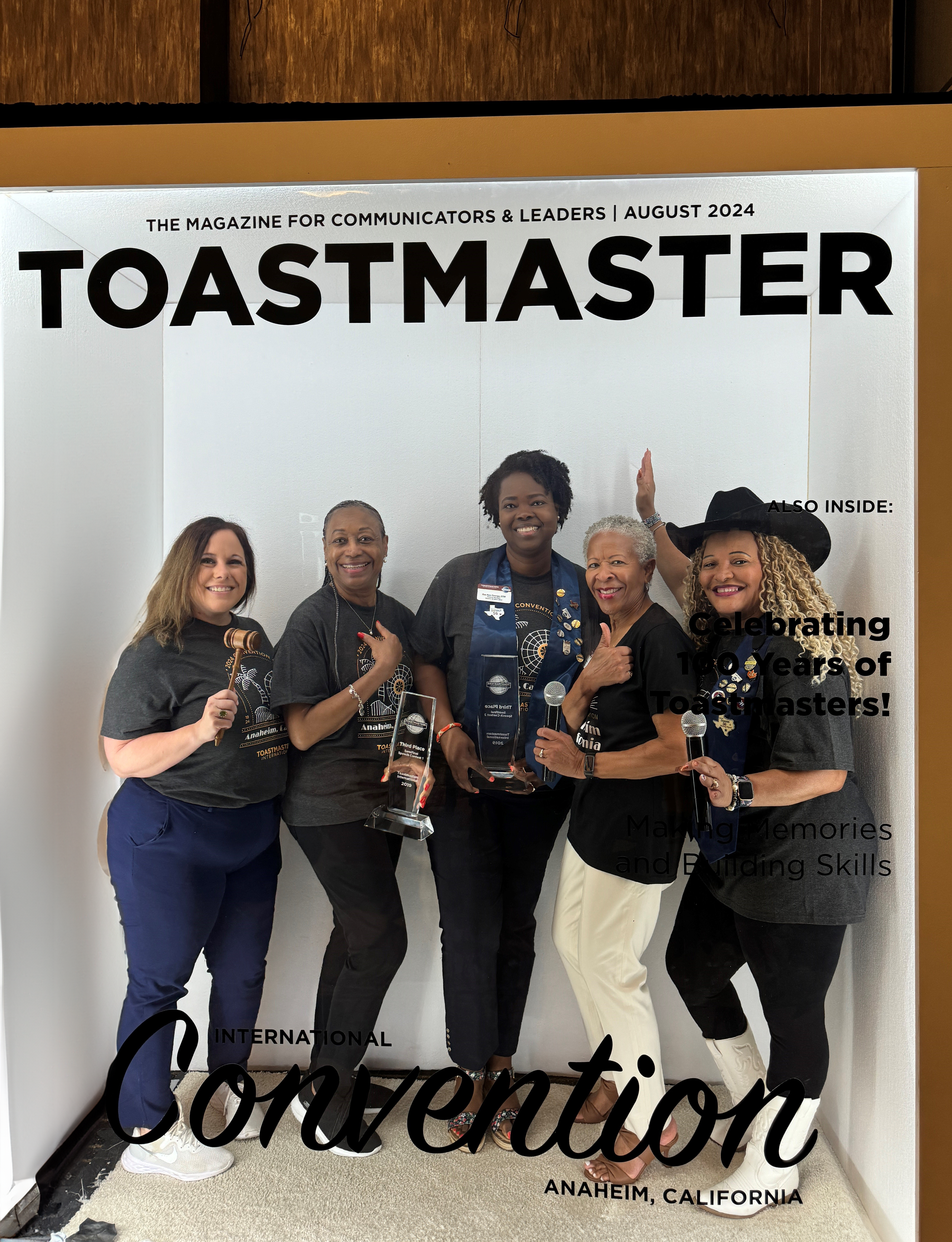 Jennifer Nelson, DTM, Rose Bradford, DTM, Rae Ann George, DTM, Zenia Shipp, DTM, and Terrie Green, DTM, all from Texas