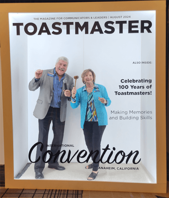 Joe Jarzombek, DTM, of Canyon Lake, Texas; and Sharyn Jarzombek, DTM, of Montclair, Virginia