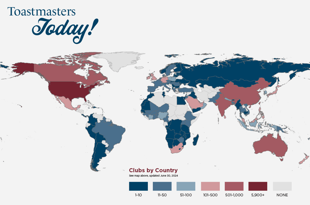 Toastmasters Today Map