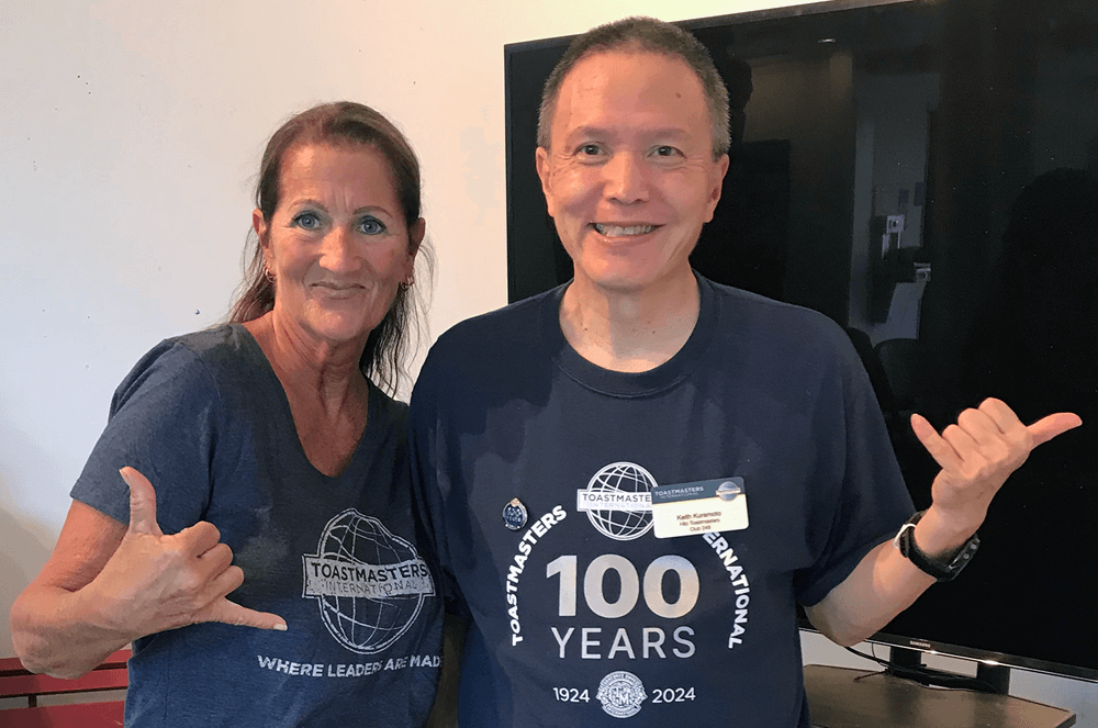 Sharla Sare, DTM, and Keith Kuramoto, both of Hilo, Hawaii