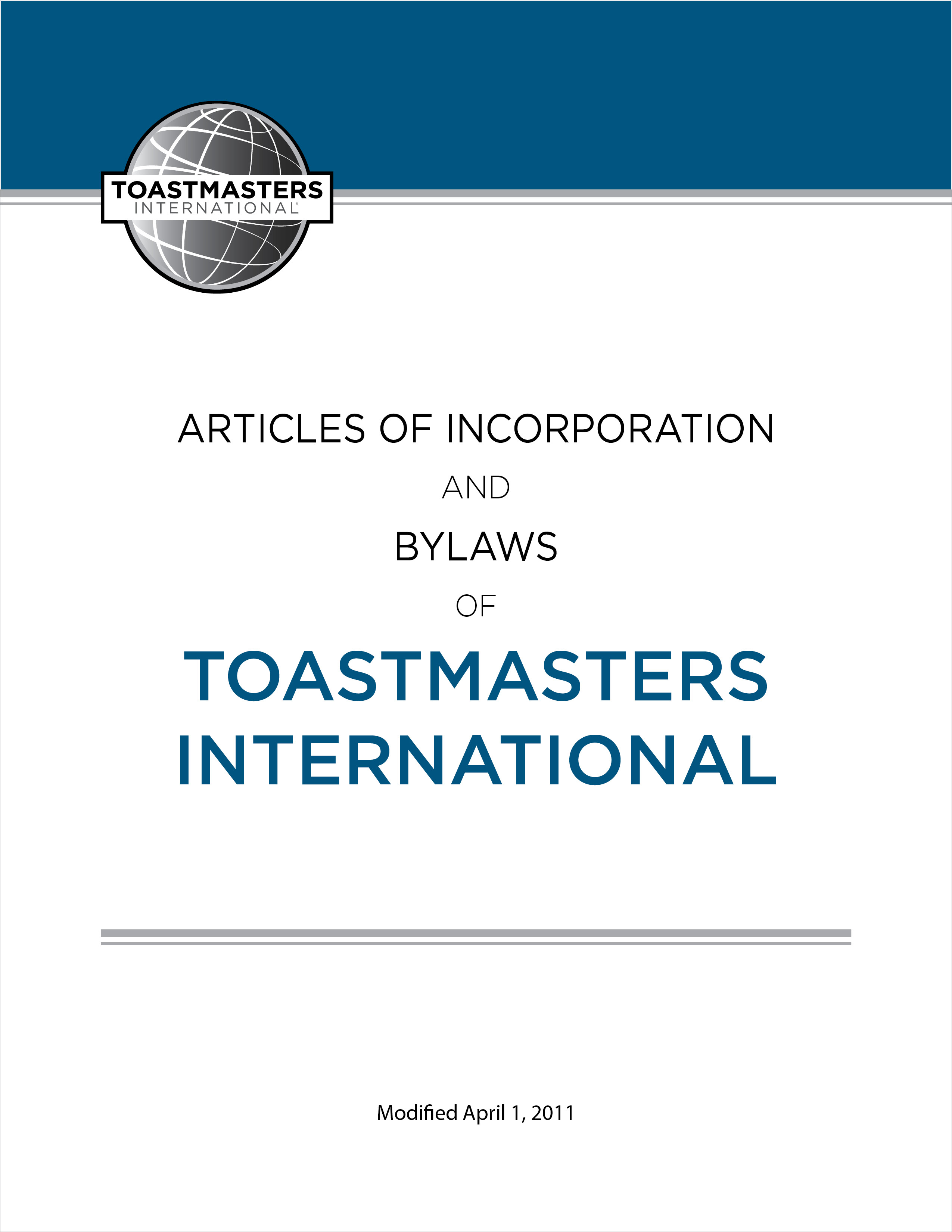 Articles of Incorporation and Bylaws