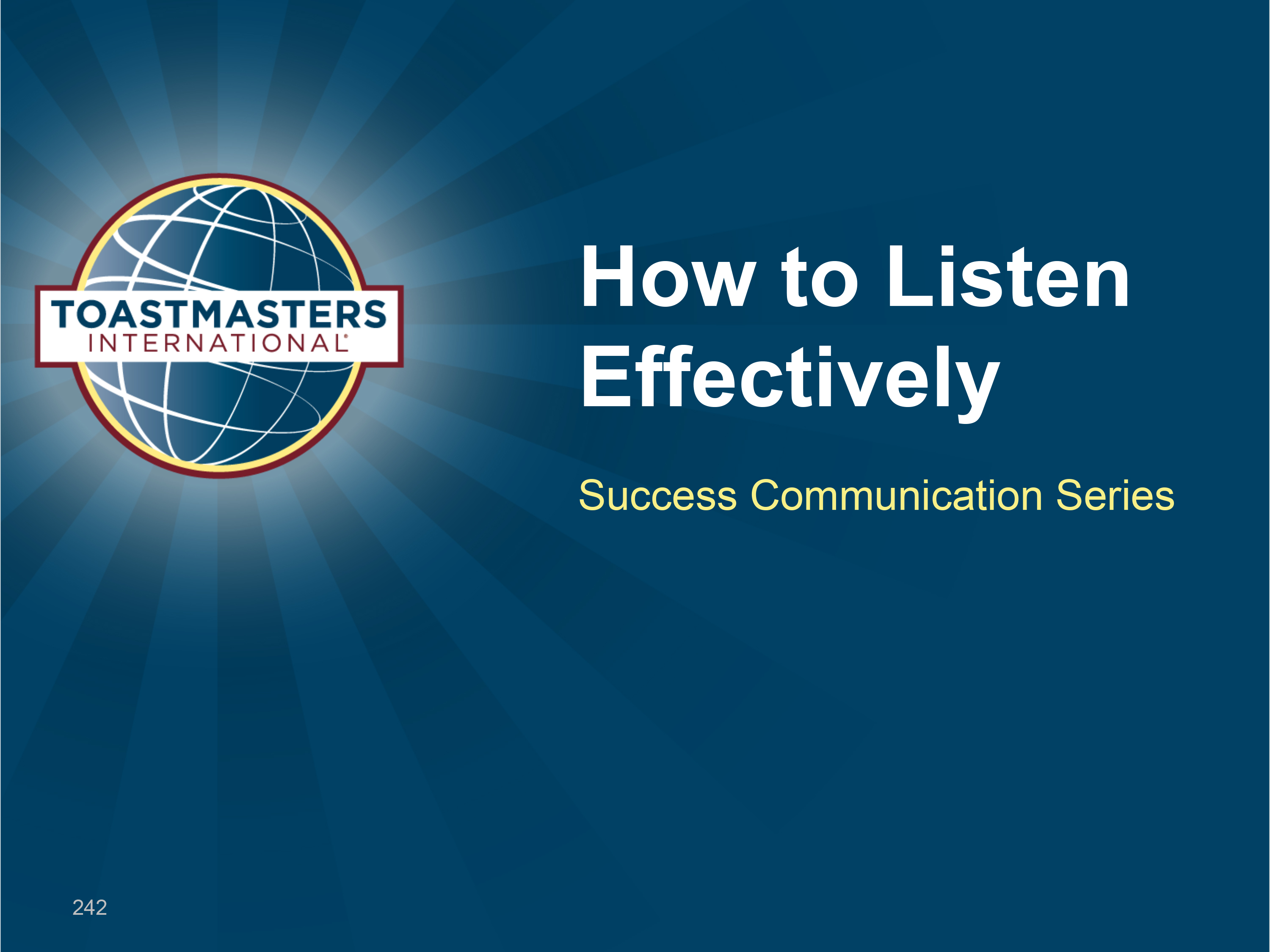 How to Listen Effectively (PPT) (Digital)