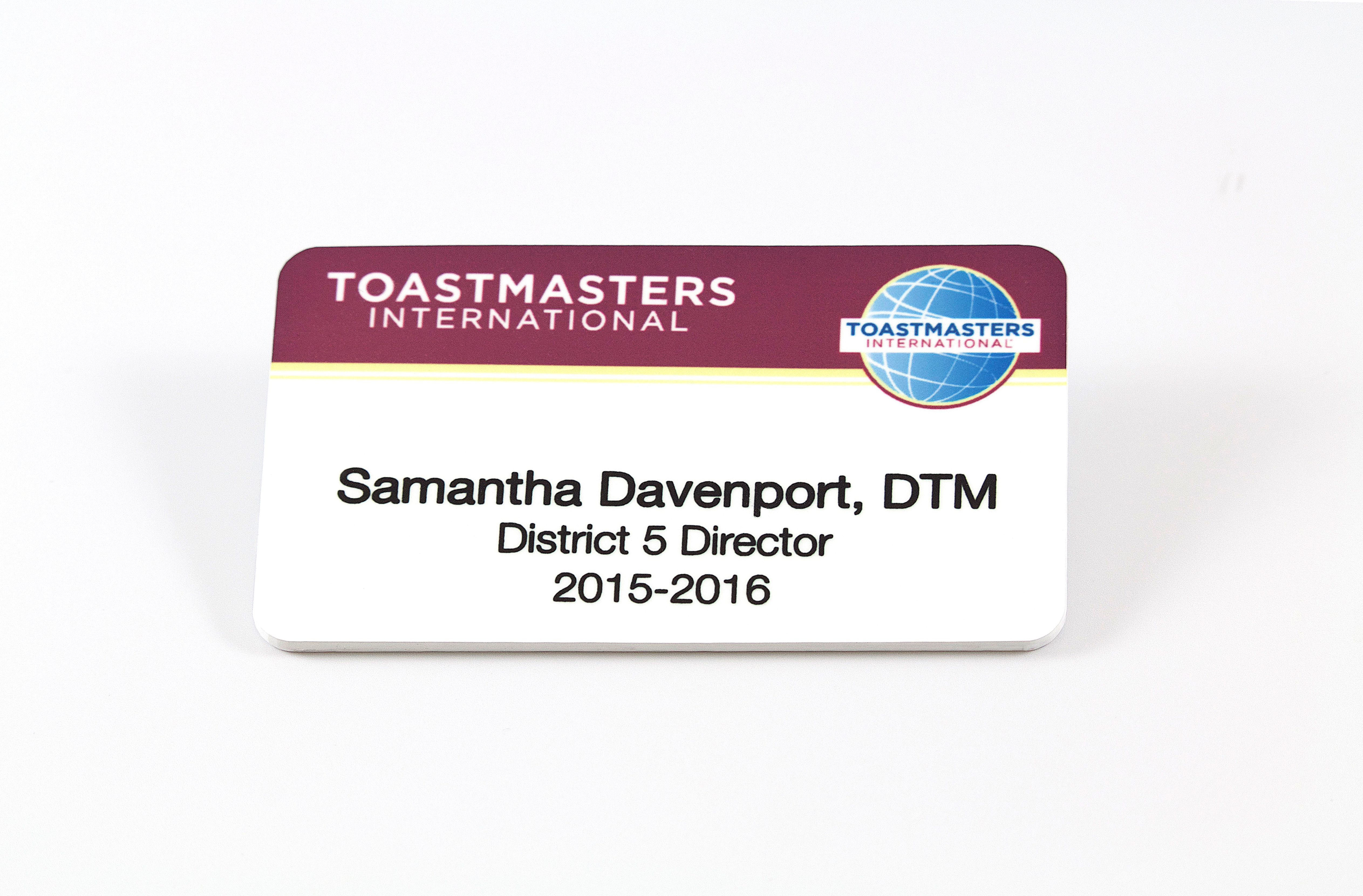 District Leader Badge (Magnetic back)