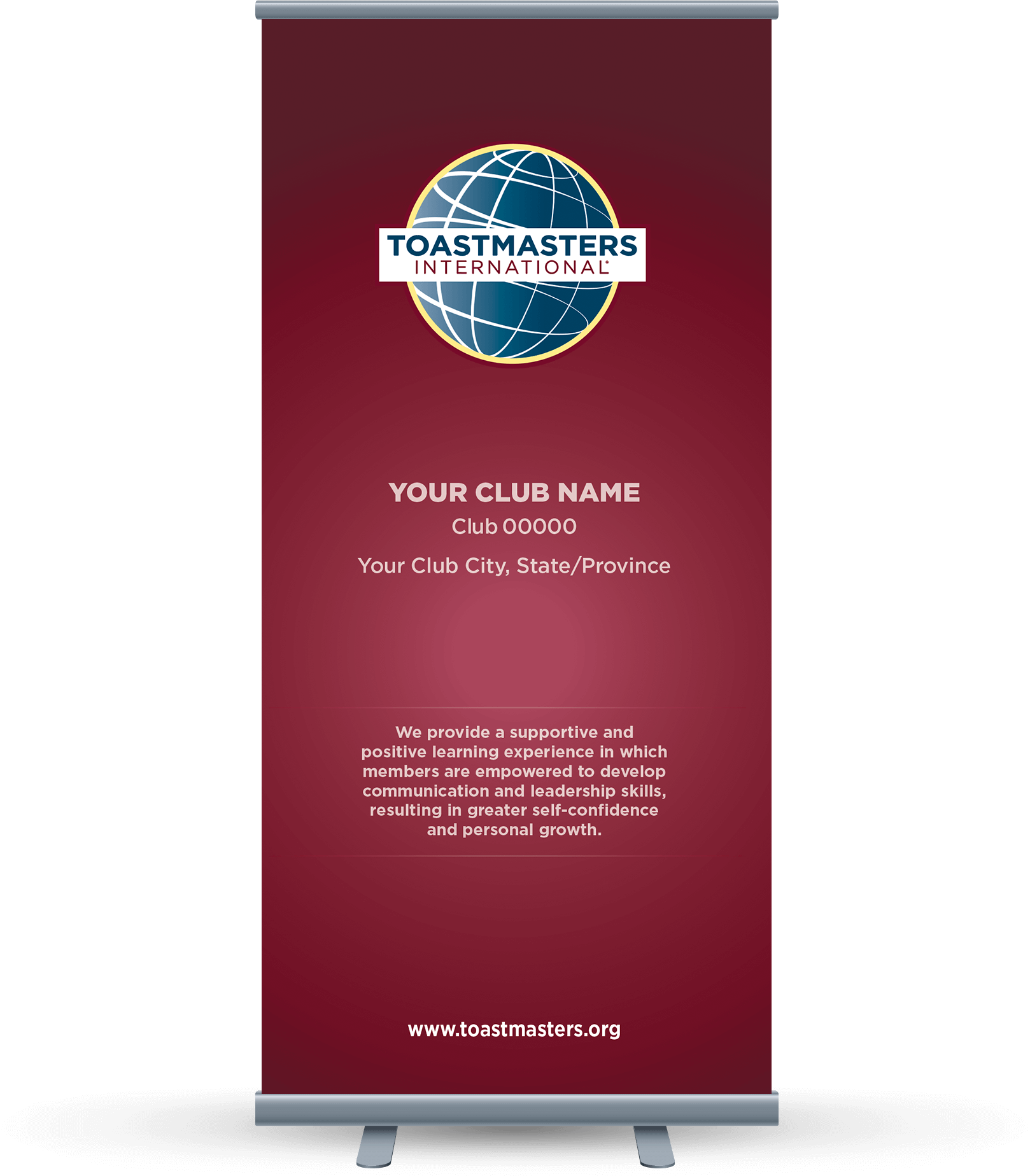 Custom Club Banner - Burgundy (Digital File Only)