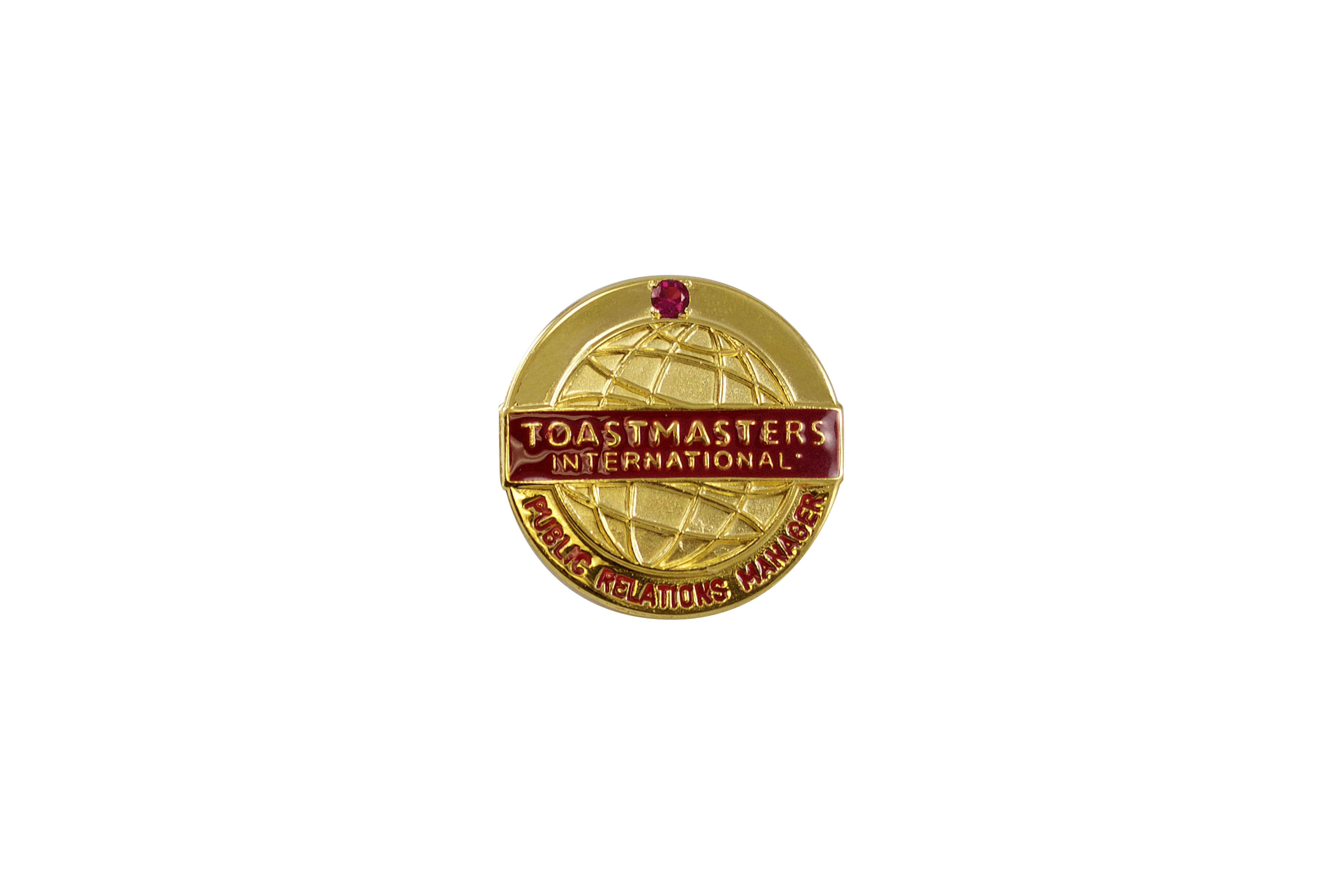 Public Relations Manager Pin (with stone)