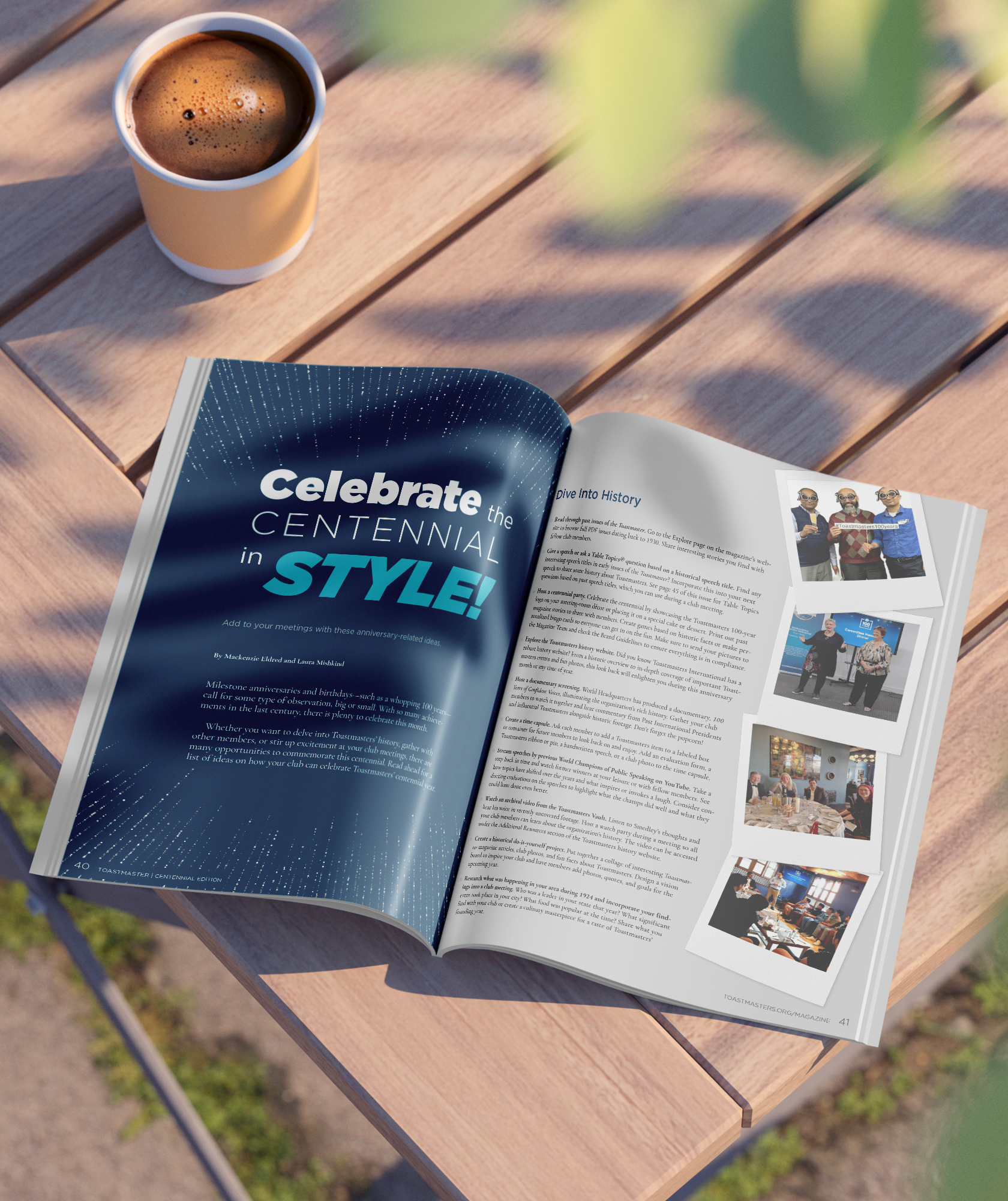 Toastmaster-Magazine-Special-Centennial-Edition-Open-On-Table