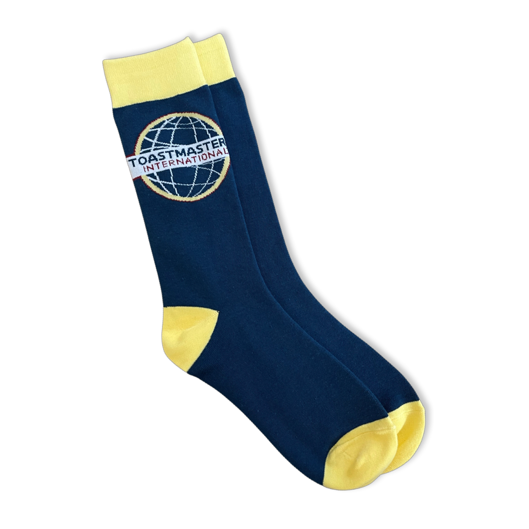 Unisex-Socks-Navy-Toastmasters