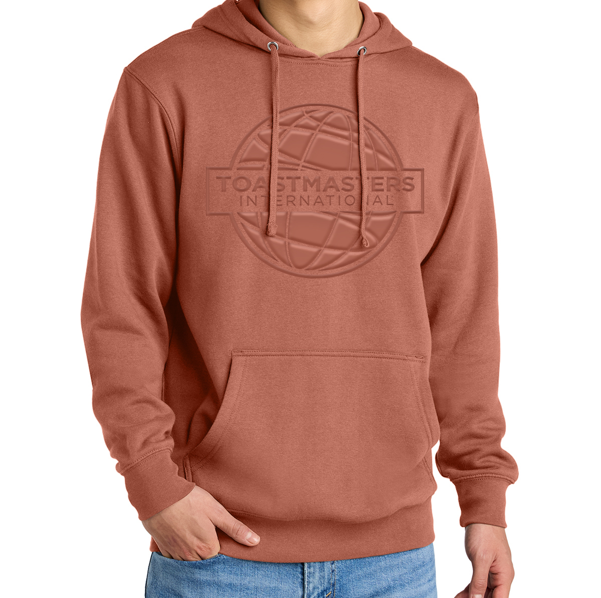 Embossed Pullover Hoodie