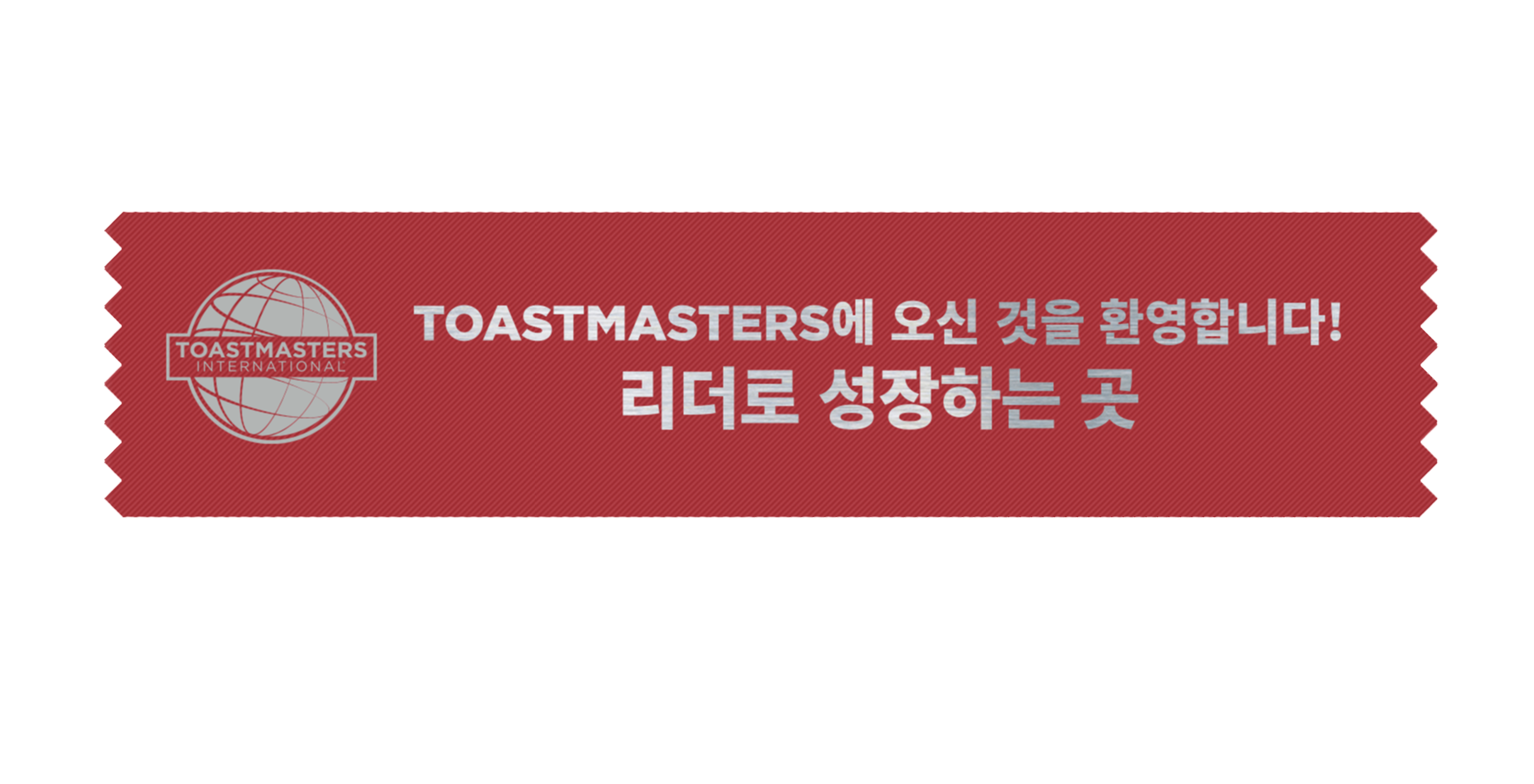 Promotional Welcome Ribbon (Korean) (Set of 10)