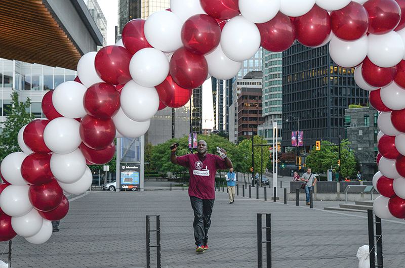 Gregg Thompson, DTM, from Chicago, wins the inaugural Smedley 5K Run/Walk.