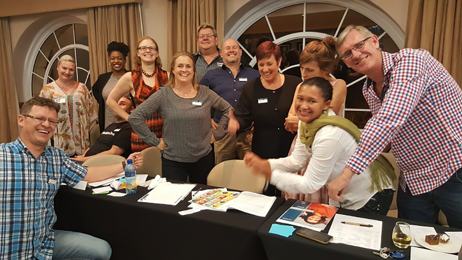 ToastED club members gather during an open house.