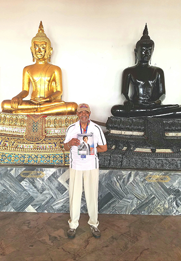 Ricardo Cullens, ACG, CL, from Griffin, Georgia, visits a Buddhist Temple in Bangkok, Thailand.   