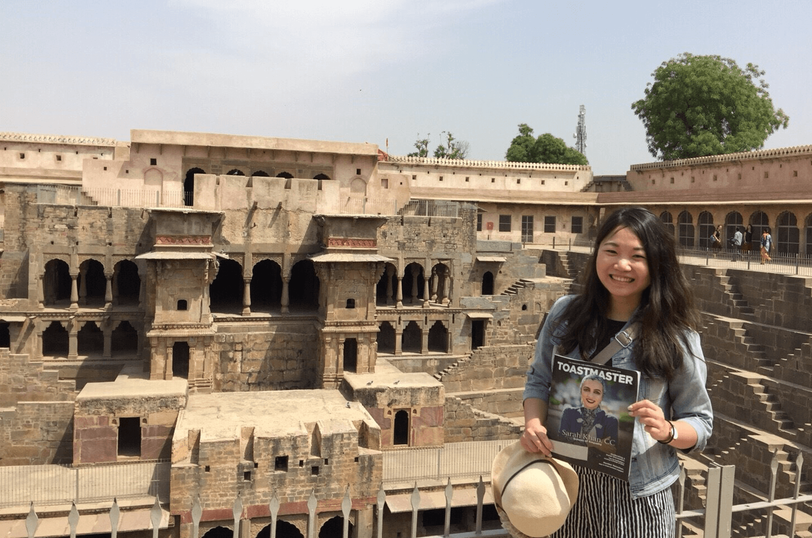 Wen-Pei Lin of Taipei, Taiwan, visits the village of Abhaneri in Rajasthan, India.