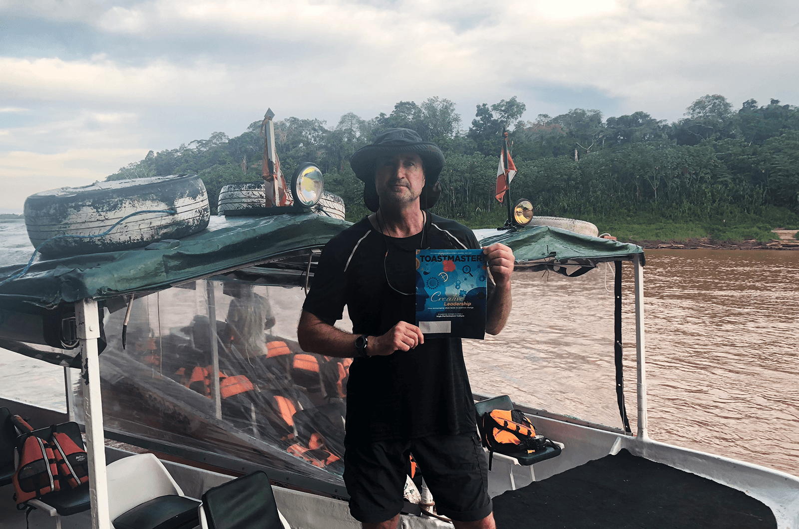 Ray Sweeney, CC, CL, of Marbella, Spain, travels to a remote ecolodge down the Amazon river in the Amazon Rain Forest of Peru.