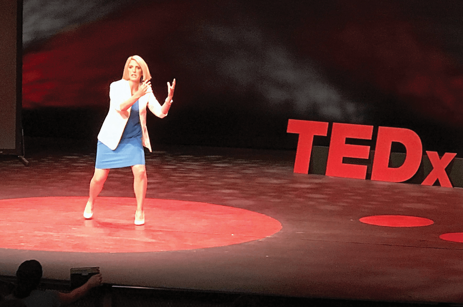 Lauren Parsons TEDx stage