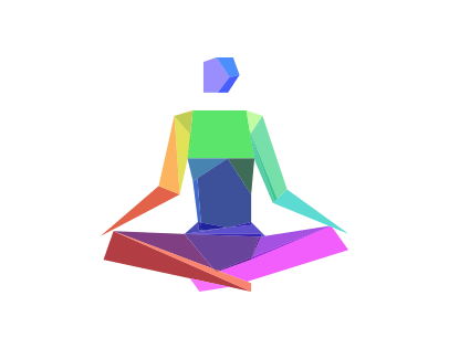 Illustration of a yoga position