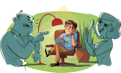 Marriage counselor Cadley illustration