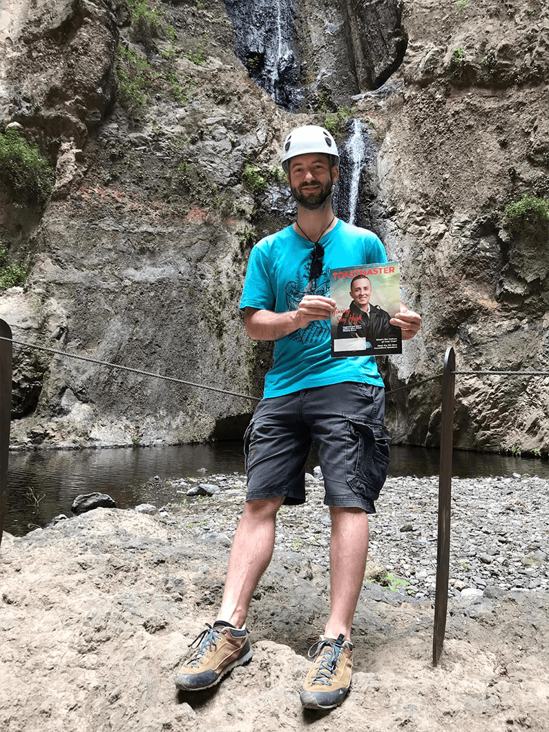Mihaly Balogh of Budapest, Hungary, explores hiking routes on the island of Tenerife, the largest of Spain’s Canary Islands off the coast of West Africa.
