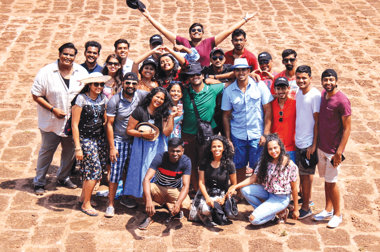 Group of Toastmasters members posing in Goa, India