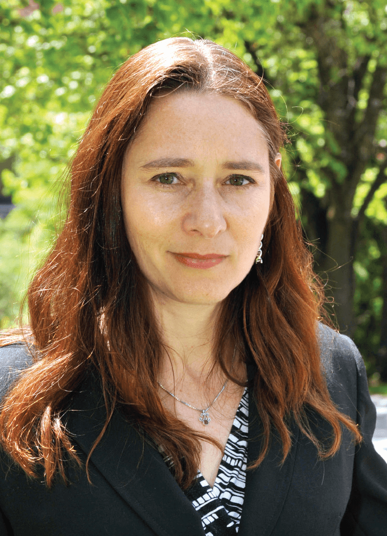 Headshot of woman in black blazer