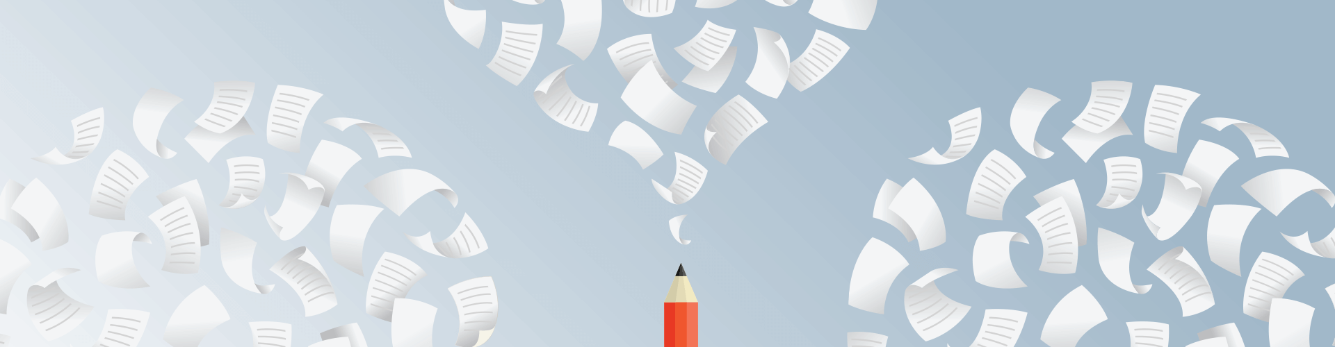Image of papers and a pencil