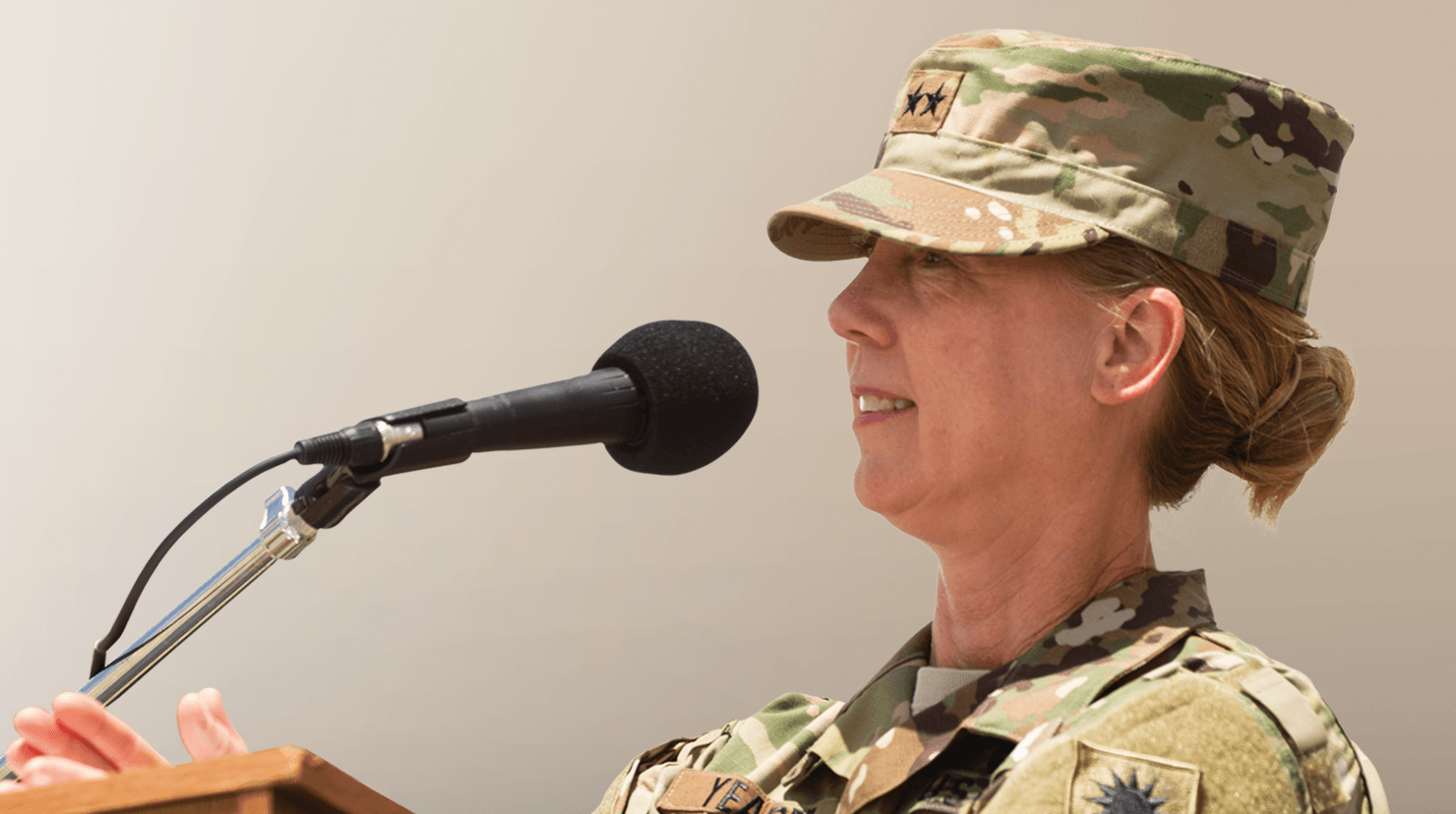 Major General Laura Yeager in Army uniform