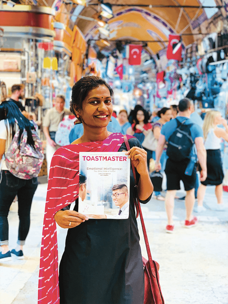 Kshama Parakh of Bengaluru, Karnataka, India, explores the Grand Bazaar in Istanbul, Turkey. 