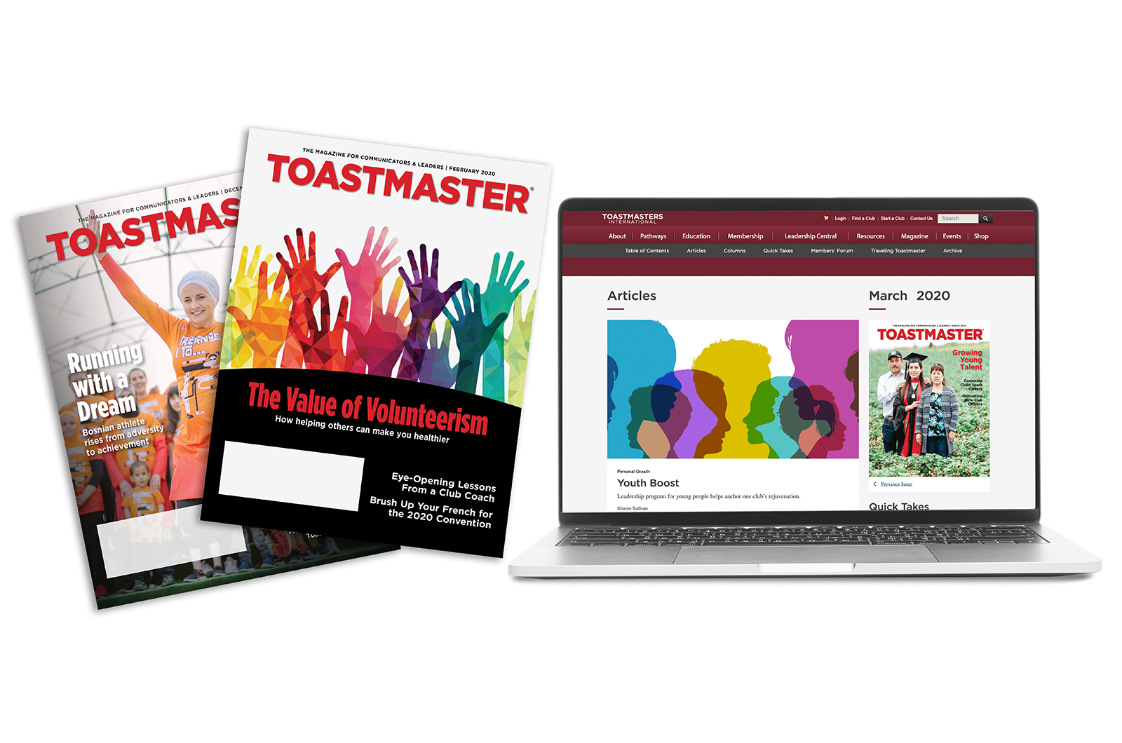 Toastmaster magazines in print and online