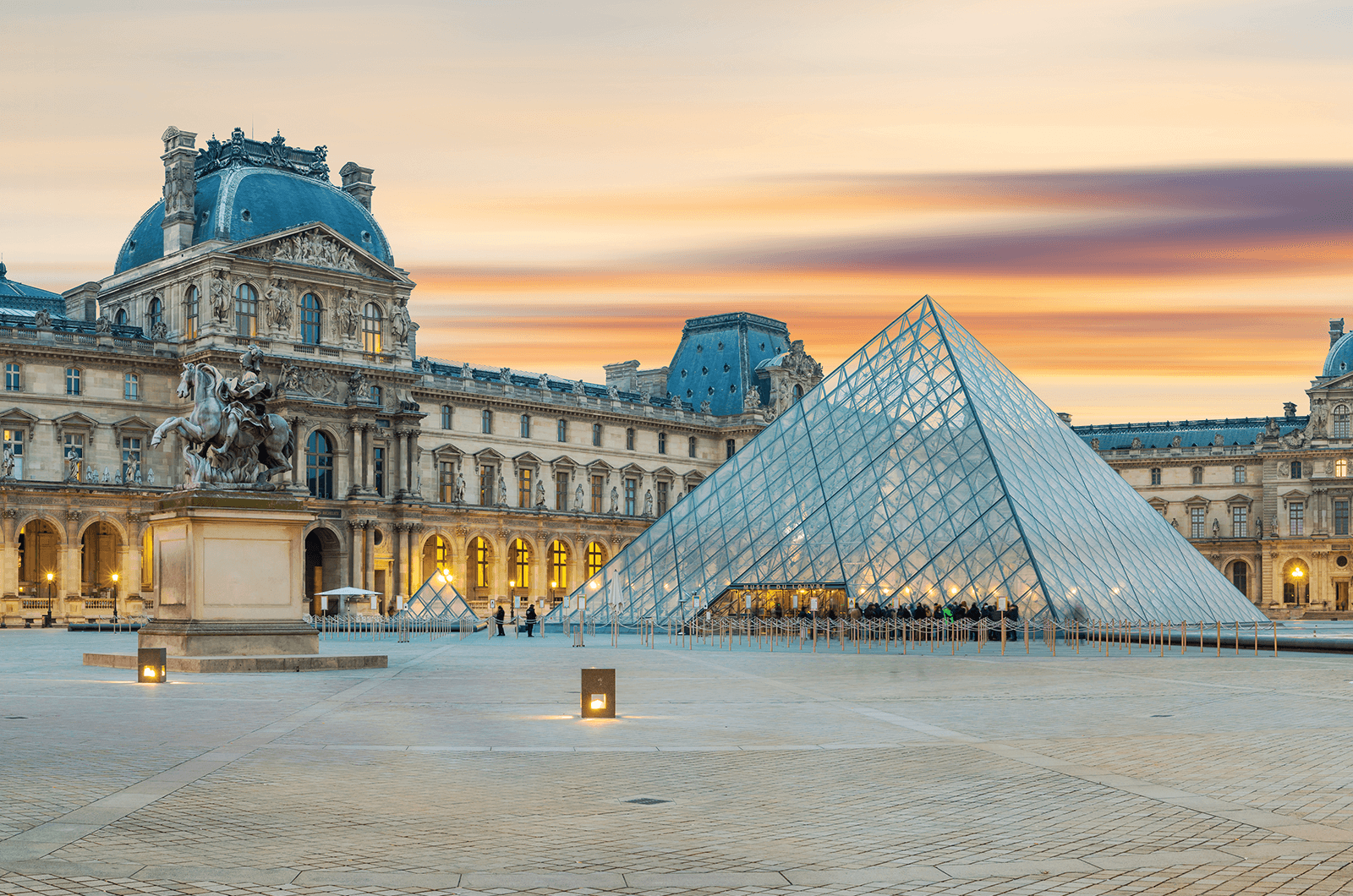 The Louvre Museum in Paris, France