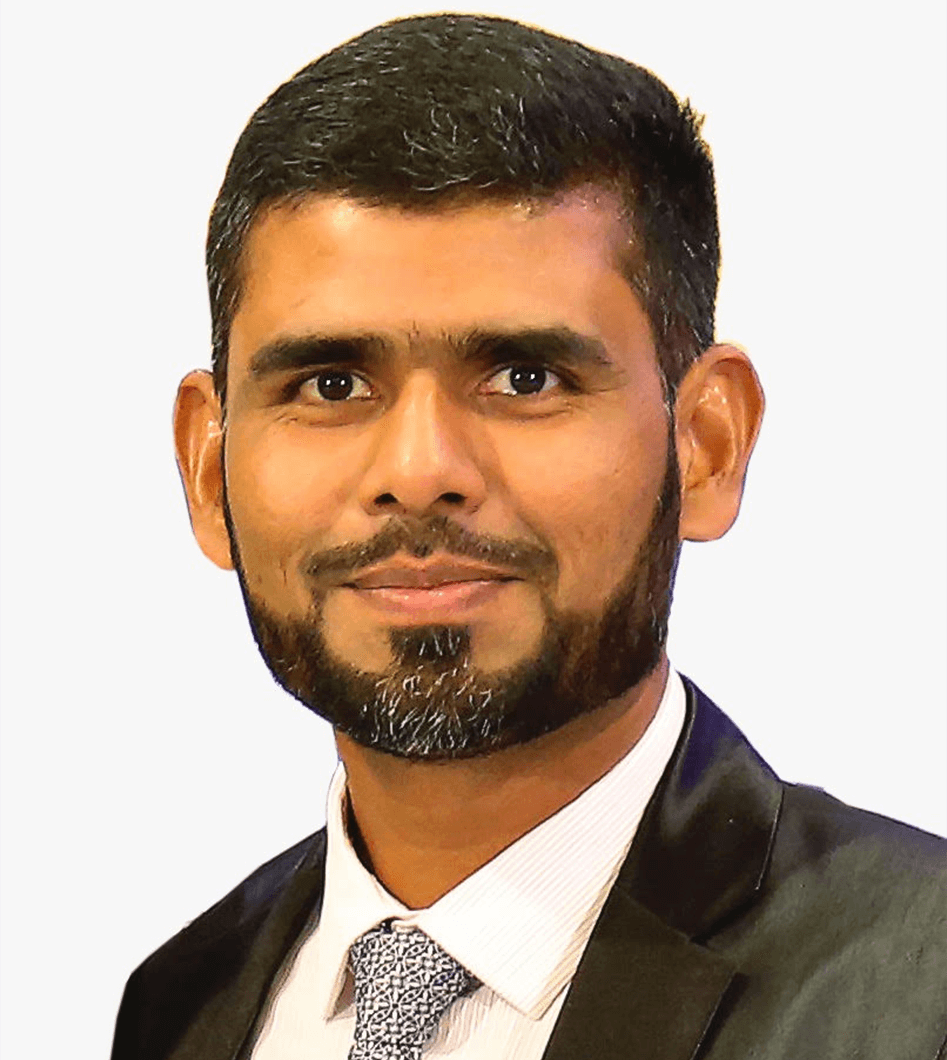 Headshot of man in suit jacket and tie