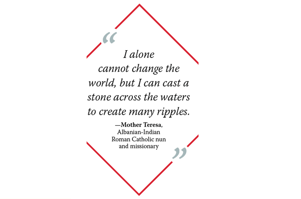 Graphic of Mother Teresa quote