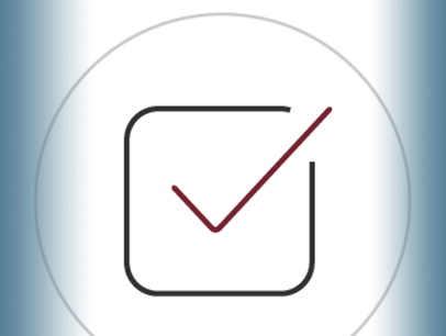Check mark in box