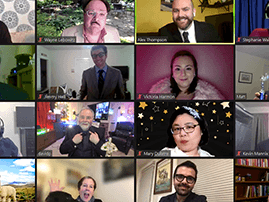 Group of people on Zoom