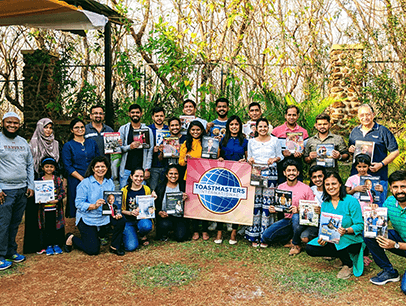 Deccan Toastmasters Club in Pune, Maharashtra, India, hosts its first in-person meeting in March 2021.