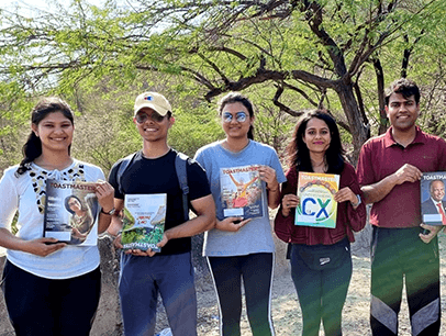 Rajasthan Toastmasters Club of Jaipur, Rajasthan, India, organized a hiking trip with members from different clubs in the area for a fun-filled day.